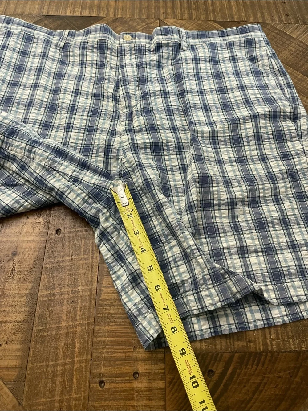 Vineyard Vines Men's Size 42 Blue & White Plaid Seersucker Breaker Club Shorts